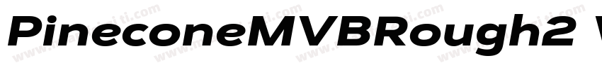 PineconeMVBRough2 Wide字体转换